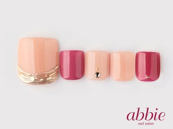 ネイルサロンアビー 北千住店(abbie)/ミラーベージュ　￥9702
