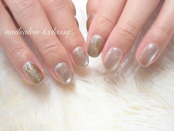 アンドクラッシィ(&classy.)/マグネットネイル/バイカラー