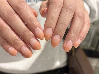 ネイルズ ララ(nails Lala)/orange gradation