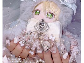 痛ネイル ゴテゴテ ピンクネイル