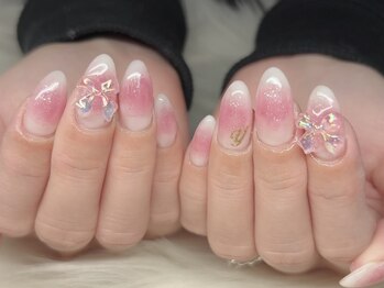 ボタン 木更津店(BOTAN)/きらきらチークネイル