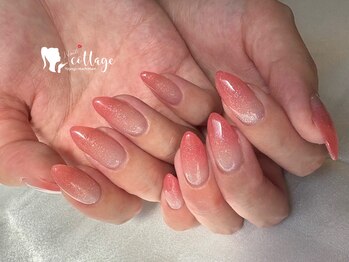 ネイルコテージ(Nail cottage)/ラメ×ピンクグラデ