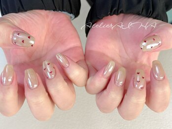 ハート×クリアミラー