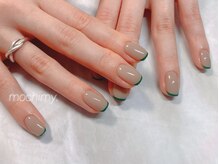 モチミィ(mochimy.)/＊グレージュ×グリーンライン＊