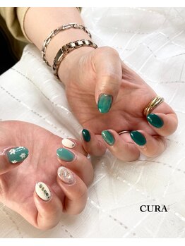 クーラ(CURA)/ちぐはぐネイル☆