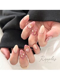 冬のオーナメントネイル