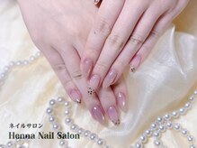 ヘンナコンス(Henna Kongs)/さりげない豹柄が可愛いネイル