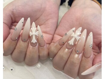 シエル(Ciel)の写真/美フォルムが叶う★宝石のような美しい指先へ♪【ジェルチップ長さ出し★フリーアートシンプル¥12800】