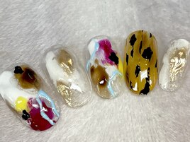 カラフルニュアンスネイル