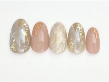 ネイルサロン アビー グランデュオ蒲田店(abbie)/大理石ネイル¥120,20