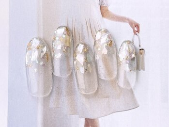 ネイルサロンフォーユー(for u)/6月シェル夏グラデーション