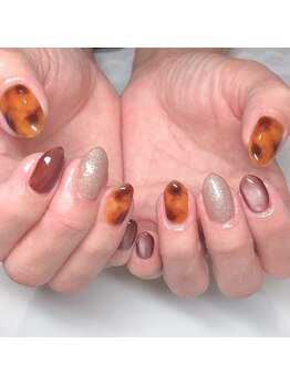 ネイルサロン マハロ 横浜四季の森フォレオ店(Nail Salon Mahalo)/べっ甲＆マグネット