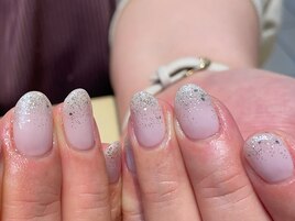 ラメグラデーションネイル