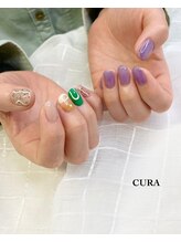 クーラ(CURA)/ちぐはぐネイル☆