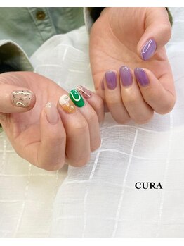クーラ(CURA)/ちぐはぐネイル☆