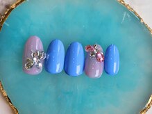 ネイルサロン フローリア(nail salon Florir)/ワンカラー×ビジューネイル