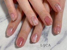 ネイルアトリエルカ(nail atelier LUCA)/W-377 ピンクニュアンスネイル