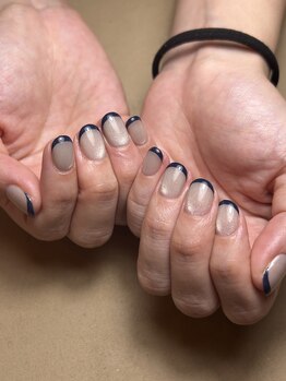 ハチニーキューネイルアトリエ(829 Nail Atelier)/マグネットフレンチ