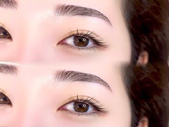 アミニー(Aminy)の写真/骨格やパーツにあわせたパーソナルデザインの美眉に！黄金比のアイブロウスタイリングで垢抜ける◎[新宿]