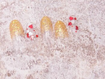 アンベリール 横浜店(Embellir)/(1739)ハートホロ花ネイル