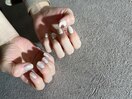 アシメ質感キラキラ