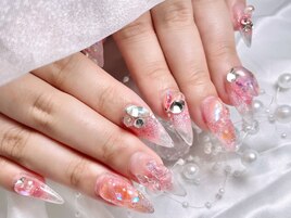 先端クリアネイル
