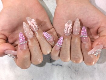 ネイルサロン グレイス(Grace)/【スカ】ツイード＆キルティング