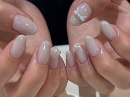 シアーブルー×リボン