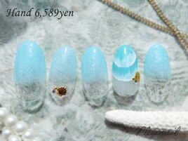 【3083】定額6,589円海ネイル