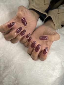 ユニティネイル(Unity nail)/フラッシュボルドーワンカラー◎