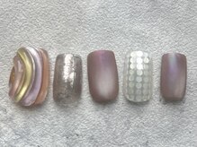 シープラスエー(C+A)/ちぐはぐ春ネイル