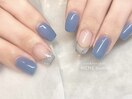 ニュアンスブルーネイル♪