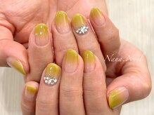 ナナネイル(Nana.Nail)/輝くオリーブグラデ