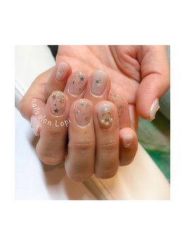 ネイルサロン ロピ(nailsalon Lopi)/キラキラ星ネイル