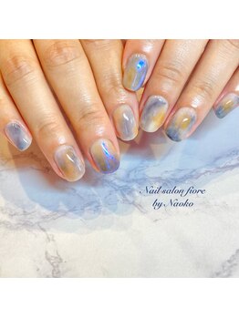 フィオーレ(fiore)/ニュアンス&ミラーネイルby直子