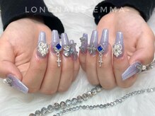 ロングネイルズ エマ(LongNails-Emma)/アート無し店内パーツ付け放題