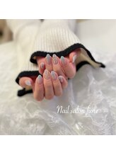 フィオーレ(fiore)/さわやかな水色グラデ＋ラメホロ