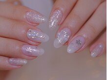 幻之花ネイル/クリスマスネイル　冬ネイル