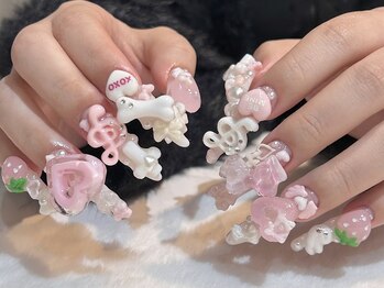 エムワイユーネイル(myu.nail)/ごてごてスーパーロング*