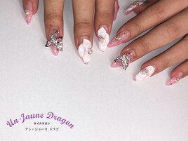 【ロングネイル】３Dフラワー