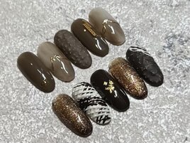 バレンタインネイル