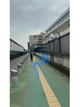 まつげエクステ専門店 ビューティーアイラッシュ つかしん店/JR猪名寺駅からの道順