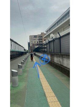 まつげエクステ専門店 ビューティーアイラッシュ つかしん店/JR猪名寺駅からの道順