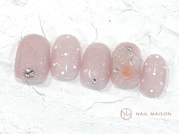 ネイルメゾン 池袋店(NAIL MAISON)/キラドットローズ¥6800