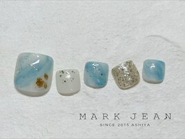 282.海 水色 トレンド フット