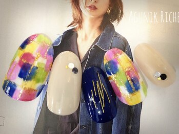 アグニークリッシェ(Agunik Riche)/【パッチワーク柄ネイル】