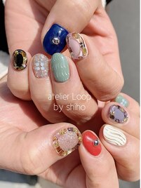 ビンテージかこみネイル