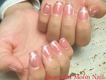 ビューティフルムーン ネイル 本厚木(Beautiful Moon Nail)/マグネットフレンチ