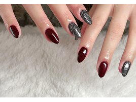 ボルドー／ブラック