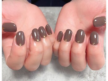 アイネイル(AI Nail)/ワンカラー＋10個ストーン